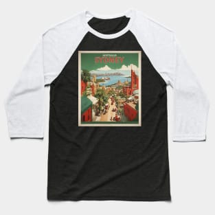 Sydney Australia Vintage Travel Poster Tourism Baseball T-Shirt